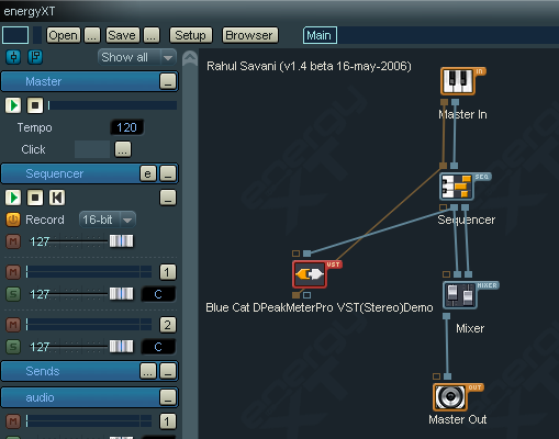 Step 03.1 - BTW - Notice that this setup won't work  - it's a feature of XT that audio must run --through-- the plugin